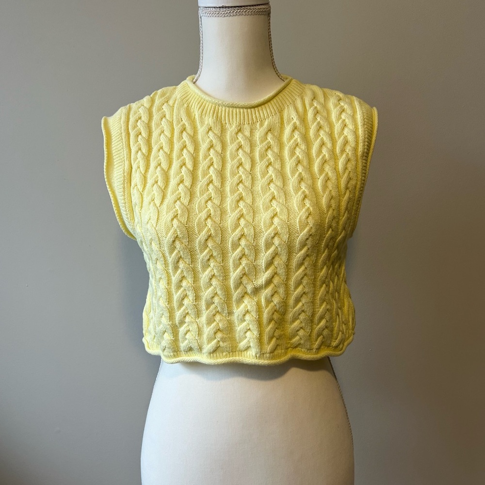 Cable Knit Sweater Tank